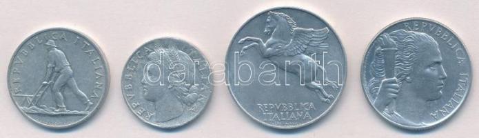 Olaszország 1948. 2L Al + 1949. 1L Al + 10L Al + 1950. 5L T:1-,2
Italy 1948. 2 Lire Al + 1949. 1 Li...