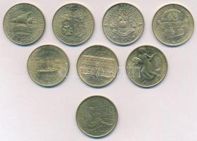 Olaszország 1980-1996. 200L (8xklf) T:1-,2 Italy 1980-1996. 200 Lire (8xdiff) C:AU,XF