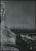 cca 1960-1970 Soproni látképek, 5 db sajtófotó, egy részük kartonra ragasztva, feliratozva, különböz...