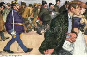 Aufzug der Burgwache in Wien / Vienna castle guards, humour, B.K.W.I. 510-1-6. - 6 pre-1945 artist s...