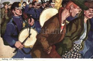 Aufzug der Burgwache in Wien / Vienna castle guards, humour, B.K.W.I. 510-1-6. - 6 pre-1945 artist s...