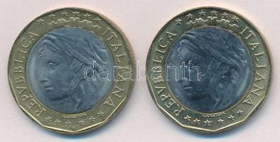 Olaszország 1997. 1000L "EU" (2xklf) egyik hibás térképpel T:1-
Italy 1997. 1000 Lire &qu...