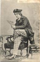 70 db RÉGI motívumos képeslap; humor, hölgyek, hajó, közte litho, vegyes minőségben / 70 pre-1945 mo...