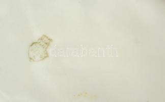 Zsolnay kisfiú a búgócsigával, fehér mázas, jelzett, hibátlan, m:11 cm, h: 14 cm (tervező:Sinkó Andr...