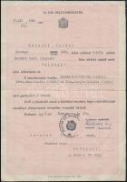 1934 Beszkárt tiszt névváltoztatási kérelme