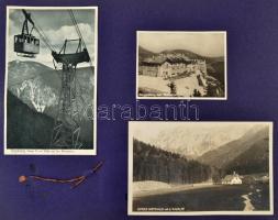 cca 1930 Régi fotóalbum magyarországi és külföldi utazások és nyaralások képeivel: Debrecen, Győr, M...