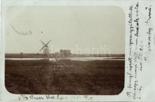 1905 Kiskunhalas, szélmalom / windmill. photo