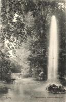 1915 Léva, Levice; Scholler kastély park a szökőkúttal / castle park with fountain