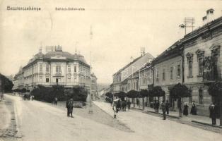 1914 Besztercebánya, Banská Bystrica;  Bethlen Gábor utca, Kemény Dávid üzlete / street view, shops