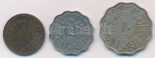 Irak 1938. 1f Br + 4f Ni + 10f Ni T:2
Iraq 1938. 1 Fils Br + 4 Fils Ni + 10 Fils Ni C:XF