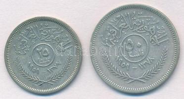 Irak 1959. 25f Ag + 50f Ag T:2 Iraq 1959. 25 Fils Ag + 50 Fils Ag C:XF