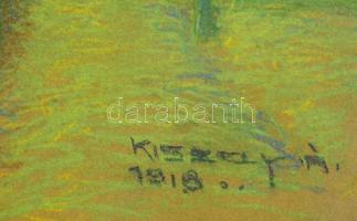 Kiszely jelzéssel: Kápolna. Pasztell, papír, üvegezett keretben, 33×24 cm