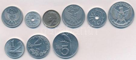 Indonézia 1951-1970. 1s-5R (9xklf) T:1-,2
Indonesia 1951-1970. 1 Sen - 5 Rupiah (9xdiff) C:AU,XF