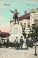 Hajdúnánás, Kossuth Lajos szobor, Városháza. Horovitz J. Gyula kiadása (EK)
