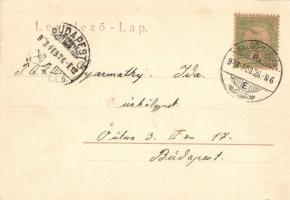 1903 Salgótarján, Izraelita templom, zsinagóga, Posta hivatal, Római katolikus templom. Friedler Árm...