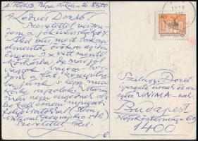 A. Tóth Sándor (1904-1980): 1979 BUÉK Tóthék. Linómetszet, papír, jelzett a linón, 14,5×10,5 cm

A...