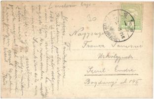 1913 Keszthely, Balaton parti séta, gyerekek. photo (EB)