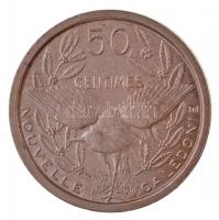 Új-Kaledónia 1949. 50c Cu-Ni próbaveret T:1,1-
New Caledonia 1949. 50 Centimes Cu-Ni essai C:UNC,AU...