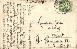 1914 Keszthely, Séta télen a Balaton partján. photo