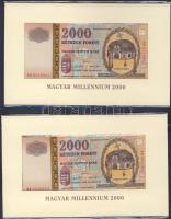 2000. 2000Ft "Millenium" (2x) egymásutáni sorszámokkal! T:I Eredeti bontatlan díszcsomagolásban!