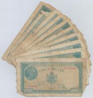 Románia 1945. 5000L (10x) T:IV  Romania 1945. 5000 Lei (10x) C:G  Krause 56