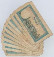 Románia 1945. 5000L (10x) T:IV 
Romania 1945. 5000 Lei (10x) C:G 
Krause 56