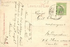 Szilágysomlyó, Simleu Silvaniei; látkép, templom. W. L. (?) 2300. Veres Károly kiadása / general vie...