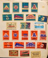 Gyufacimkegyűjtemény, 850 klf albumban, magyar és külföldi