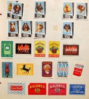 Gyufacimkegyűjtemény, 850 klf albumban, magyar és külföldi