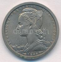 Francia Nyugat-Afrika 1948. 1Fr Cu-Ni próbaveret T:1,1-
French West Africa 1948. 1 Franc Cu-Ni essa...