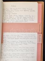 1975-1989 MSZMP XXI. kerületi kádernyilvántartási személyi anyaga, feliratozott dossziéban, benne az...