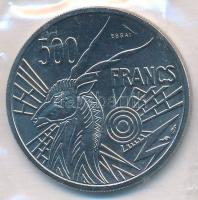 Közép-afrikai Államok / Csád 1976. 500Fr Ni próbaveret, lezárt tasakban T:1
Central African States ...