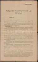 1919 az Egyesült Keresztény Nemzeti Liga kiáltványa