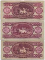 1949. 100Ft (3x) T:III 
Adamo F28