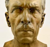 Keviczky Hugó (1879-1944):  Prónay Pál (1874-1946) 1922. Bronz, jelzett (Mencsik öntöde), márvány ta...