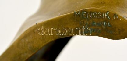 Keviczky Hugó (1879-1944):  Prónay Pál (1874-1946) 1922. Bronz, jelzett (Mencsik öntöde), márvány ta...