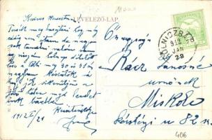 Gölnicbánya, Gelnica, Bergstadt Gölnitz; Fő utca, Állami fémipari szakiskola. W. L. Bp. 2708. / main...