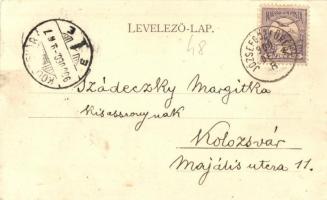 1900 Körmöcbánya, Kremnitz, Kremnica; látkép. Ritter J. kiadása / general view (EK)