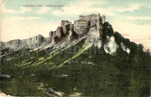 Lejtava, Zsolnalitva, Lietava (Vágvölgy, Povazie); vár. W. L. Bp. 309. Löwy Fülöp kiadása / castle (kopott sarkak / worn corners)