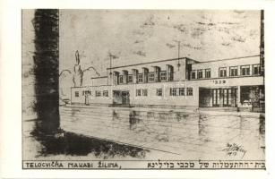 1937 Zsolna, Sillein, Zilina; Makkabi zsidó tornaterem / Telocvicna Makabi / Jewish sport hall, gym