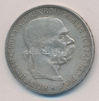 Ausztria 1907. 5K Ag "Ferenc József" T:2,2- ph.  Austria 1907. 5 Corona Ag "Franz Joseph" C:XF,VF edge error  Krause KM#2807