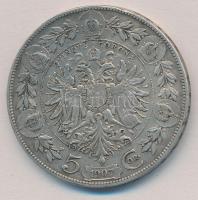 Ausztria 1907. 5K Ag "Ferenc József" T:2,2- ph. 
Austria 1907. 5 Corona Ag "Franz Jo...