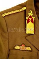 cca 1990 Magyar katonaorvos alezredes egyenruhája, zubbony és nadrág, Szegedi Ruhagyár