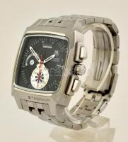 Tag Heuer Monaco quartz férfi karóra, igényes gyűjtői replika, acél tokkal, fém szíjjal, új, nem hordott állapotban / New replica watch