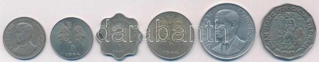 Dél-Vietnam 1960-1968. 50x-20D (6xklf) T:1-,2
South Viet Nam 1960-1968. 50 Xu - 20 Dong (6xdiff) C:...