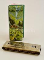 cca 1930 M. Hohner Echo szájharmonika, eredeti dobozában, szép állapotban 15 cm