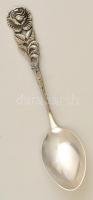 Ezüst tortalapát és cukorkanál rózsás díszítéssel / Silver spoon an cake spoon 65g