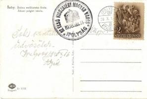 Ipolyság, Sahy; Státna mestianska skola / Állami polgári iskola. J. Páricka kiadása / school + 1938 ...