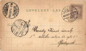 1900 Szliács, Sliac; látkép, villa, fürdő. Schwidernoch Károly műintézete 3638. sz. / general view, ...