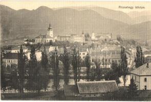 Rózsahegy, Ruzomberok; látkép a vasútállomástól. Komor testvérek kiadása 1910. / view from the railway station (EK)